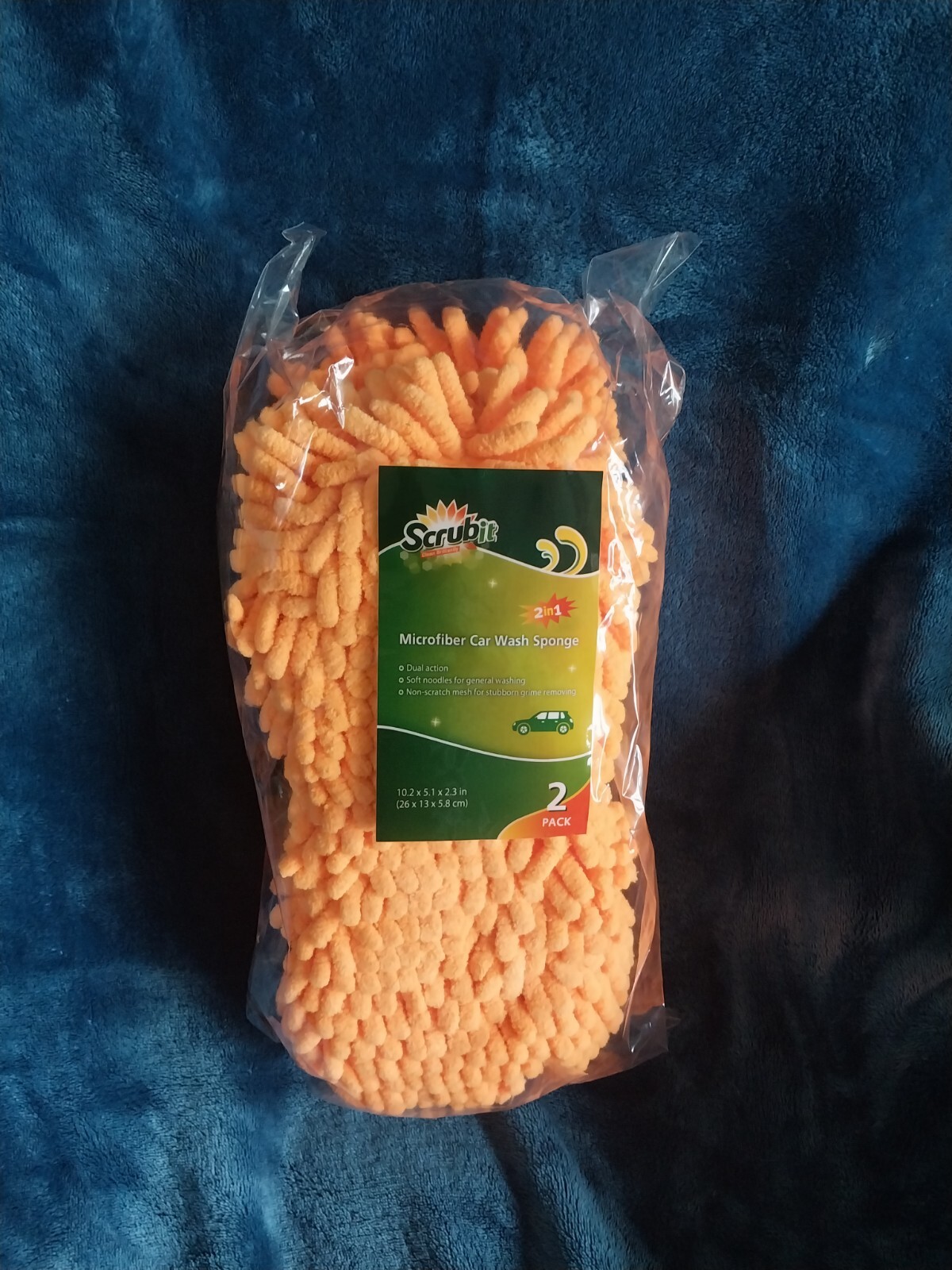 Scrub-It Microfiber Auto/Car Wash Sponges (2-Pack)