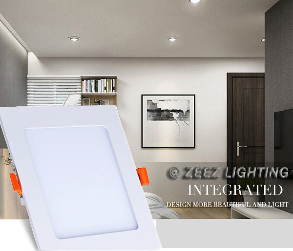 25W 11-Inch Square Cool White LED Recessed Ceiling Panel Light Canless Fixture