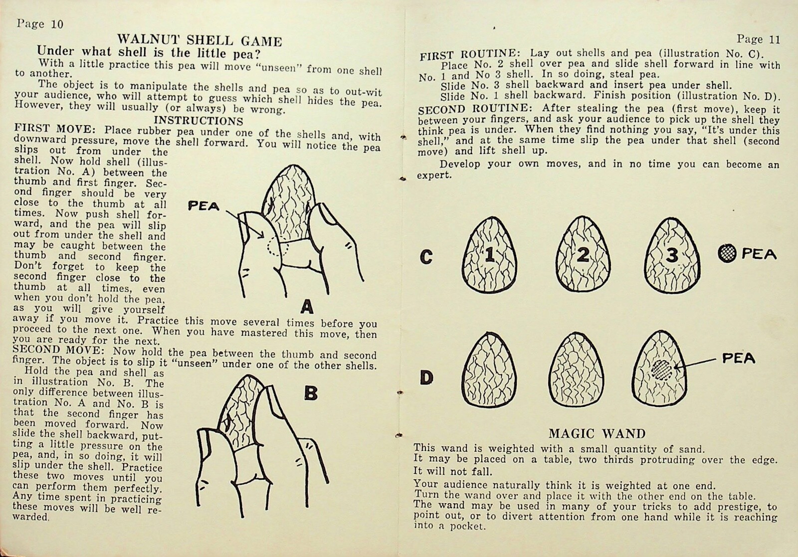 1962 ADAMS' MAGIC SET INSTRUCTIONS ONLY - Z-62