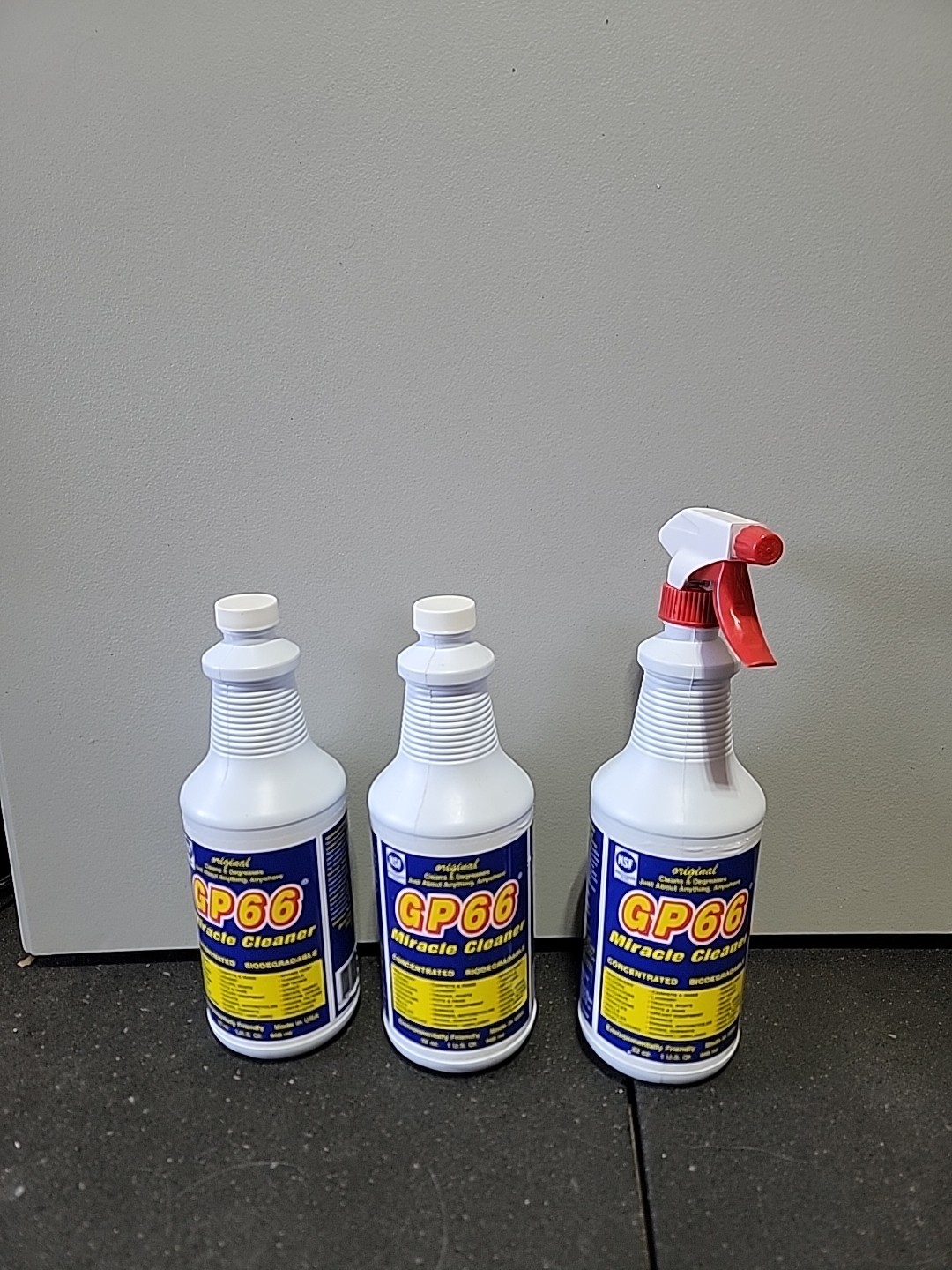 All purpose Biodegradable Cleaner 3 Pack Gp66 Miracle Cleaner