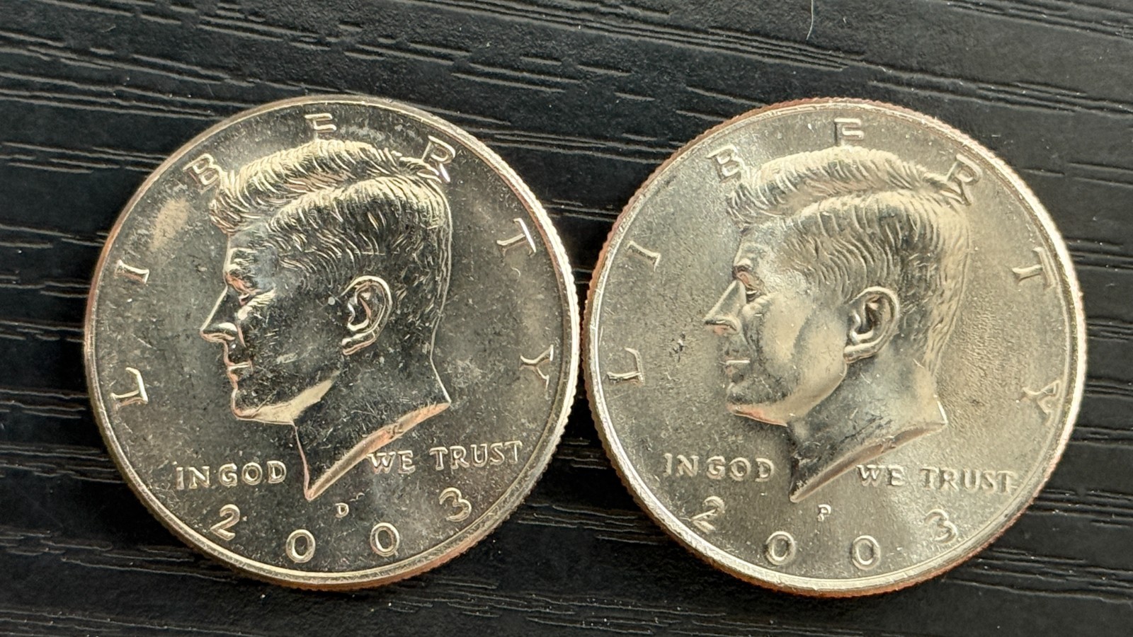 2003 P-D Kennedy Half Dollar 50c CLAD AU Coins (2) - ME5246