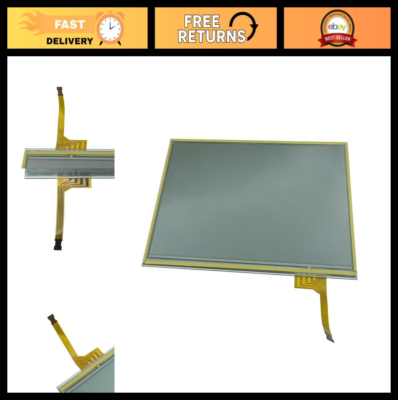 7" Touch Screen Digitizer for Toyota Prius Radio Stereo MFD 2004-2009, Navigatio