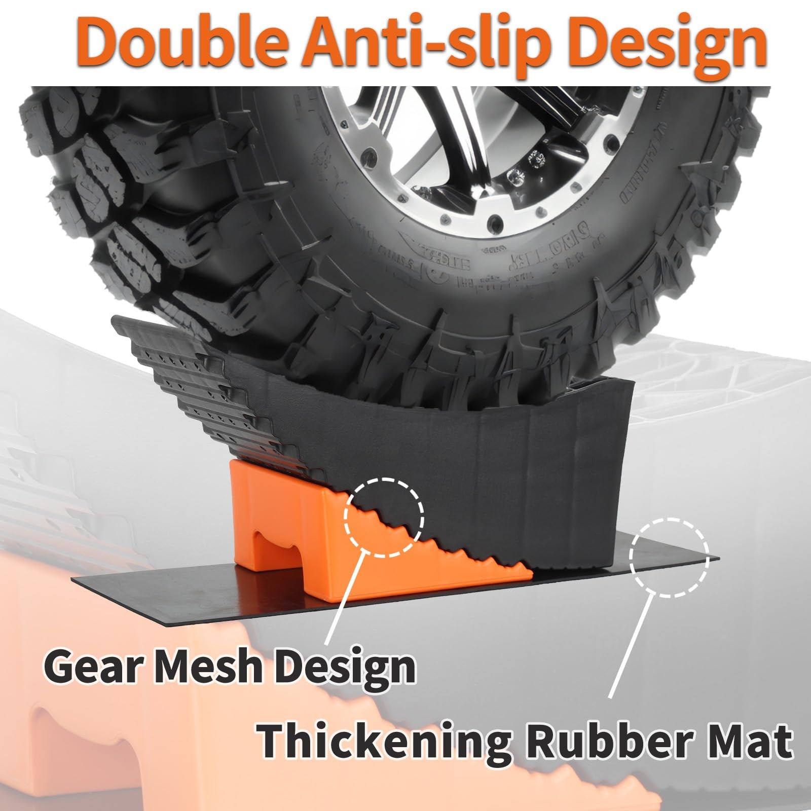 OULEME Orange RV Leveler XL 2 Pack