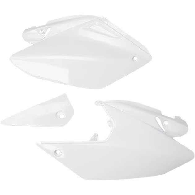 UFO Plastics Side Panels - White Motorcycle Dirt Bike HO03647-041 0520-0281