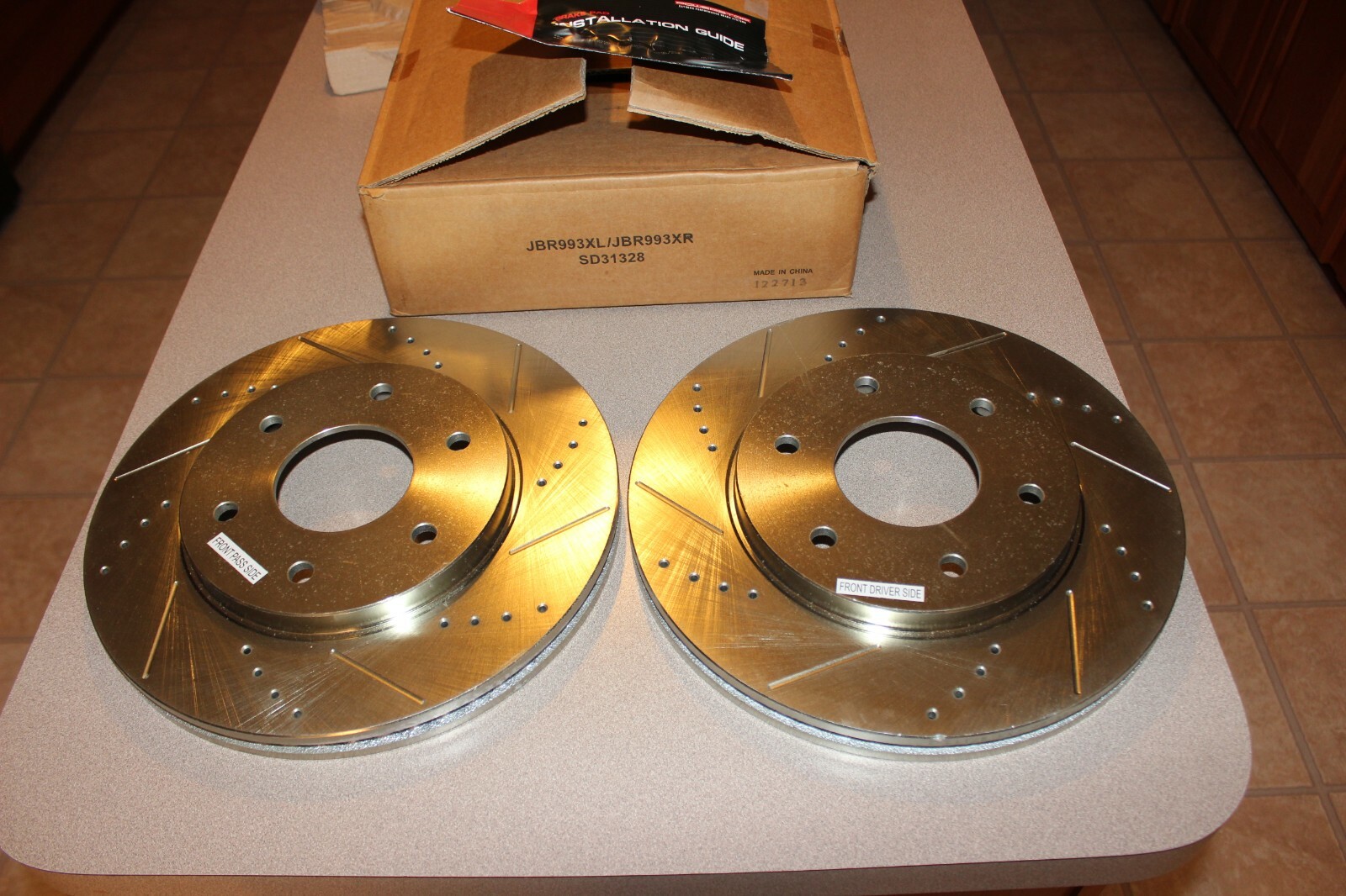 NEW Power Stop JBR993XL High Performance Disc Brake Upgrade Kit ROTORS ONLY