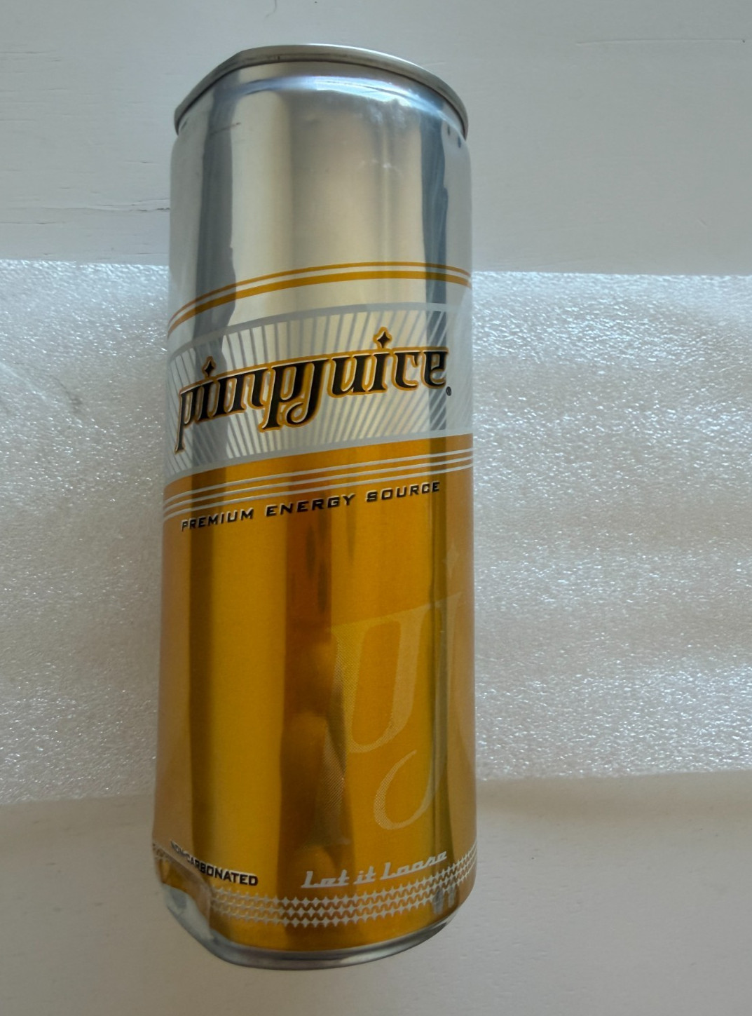Pimp Juice Nelly Energy Drink 2003 Gold Silver Color Unopened Let it Loose