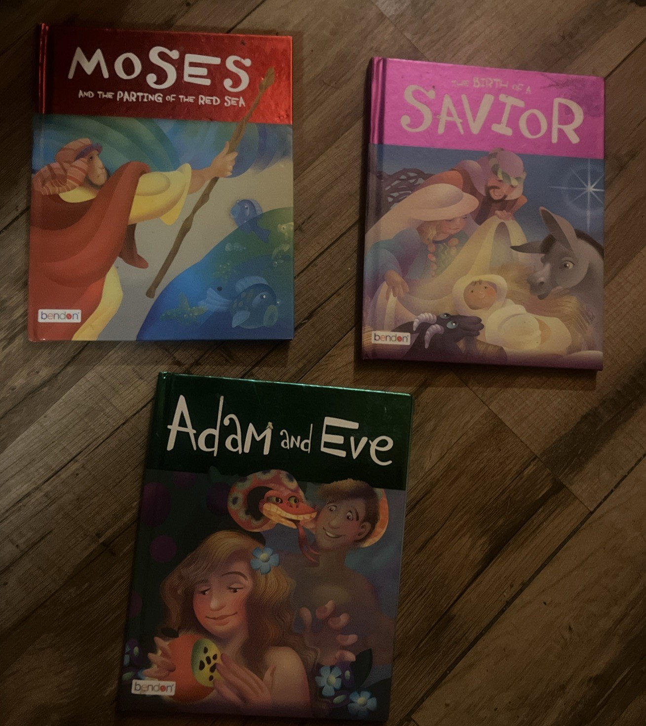 Set Of 3 Books - Moses, Savior!, Adam And Eve By Bendon Publishing
