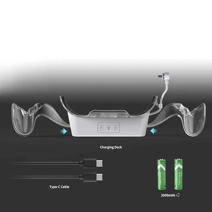 VR Headset LED Charging Dock Charger for Meta Quest 2/3/3S VR Controller Stand