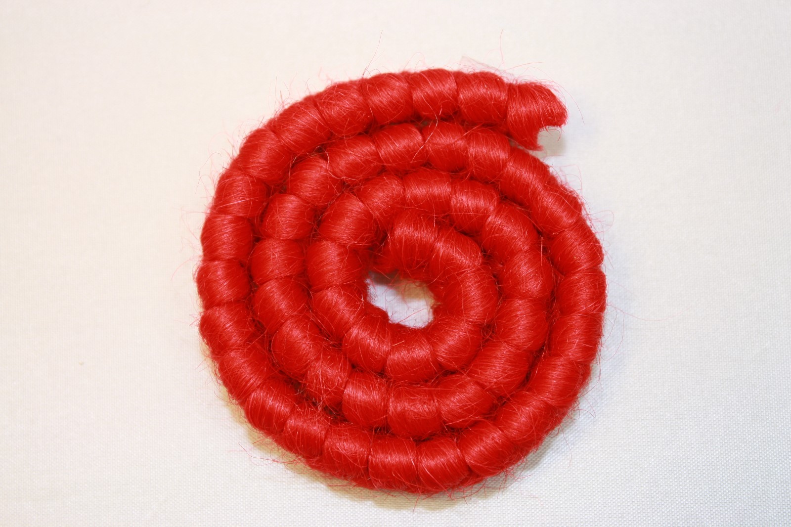 All Cooped Up Scarlet Curly Crepe Wool Theatrical Hair