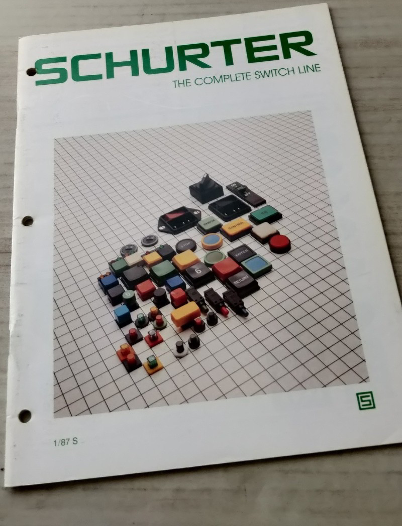 1987 SCHURTER THE COMPLETE SWITCH LINE  CATALOG C5