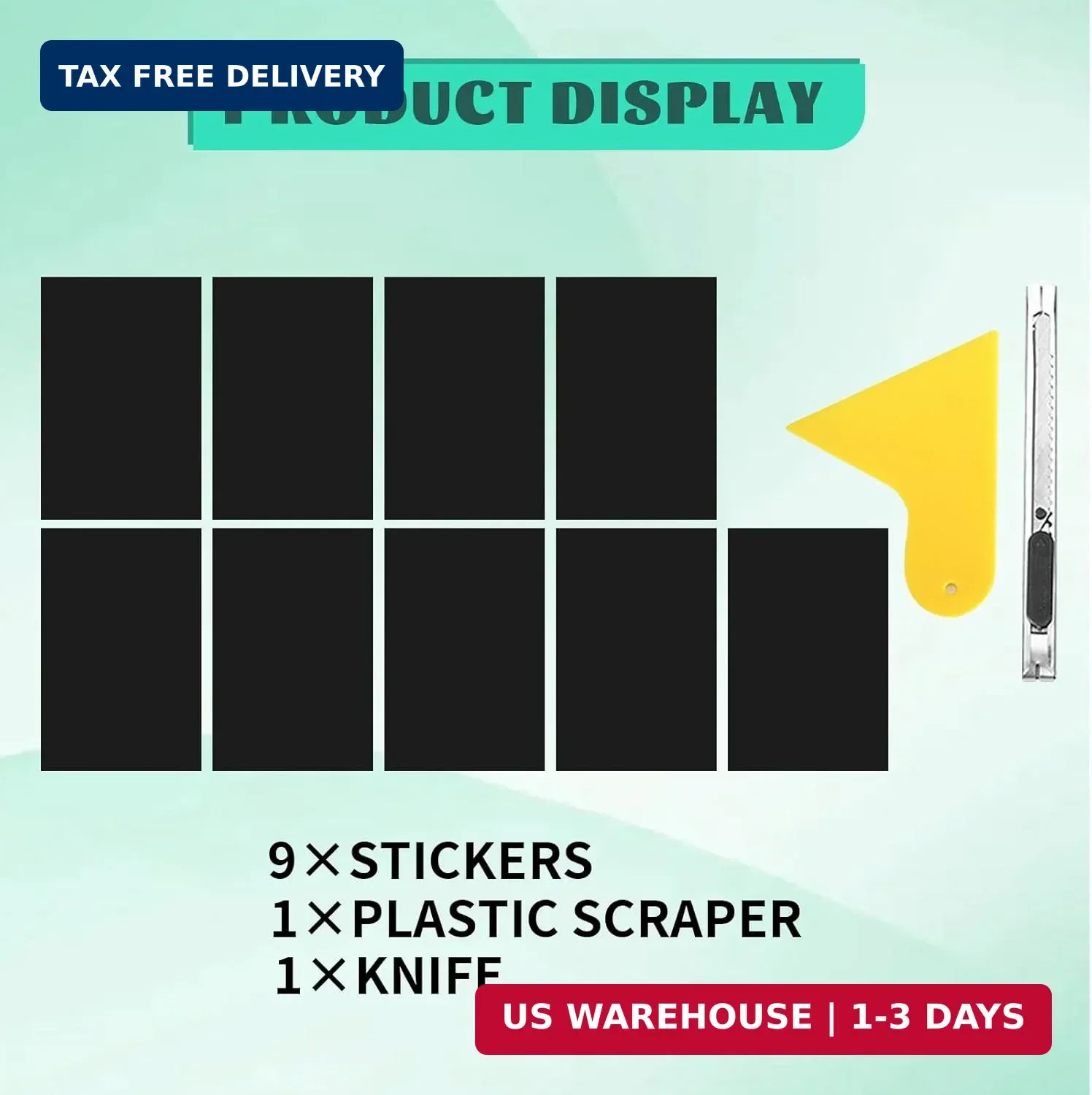 Compatible with Bowtie Emblem Wrap Kit GMC Logo Overlay Vinyl Wrap with Squeegee