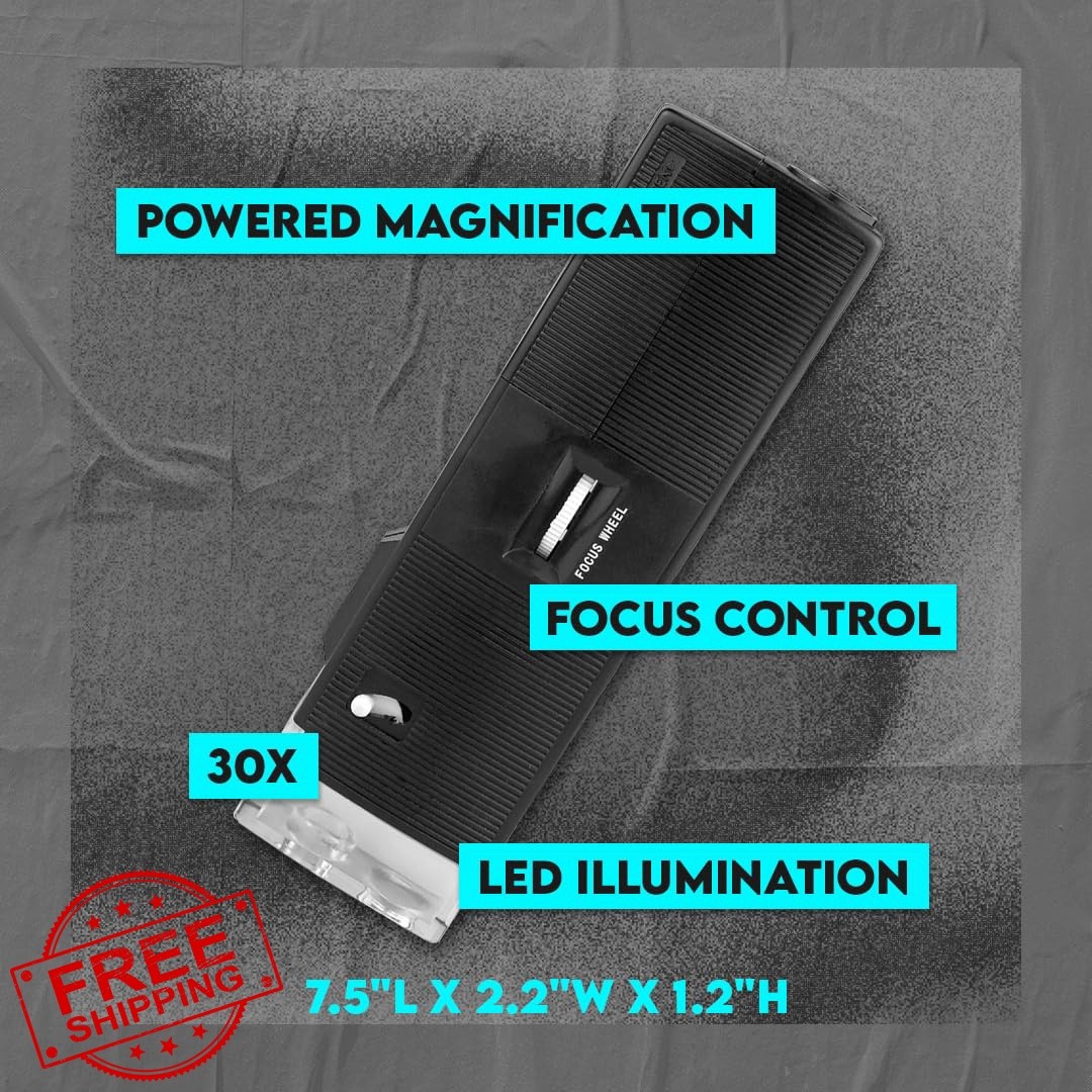 SE 30x LED illuminated pocket microscope