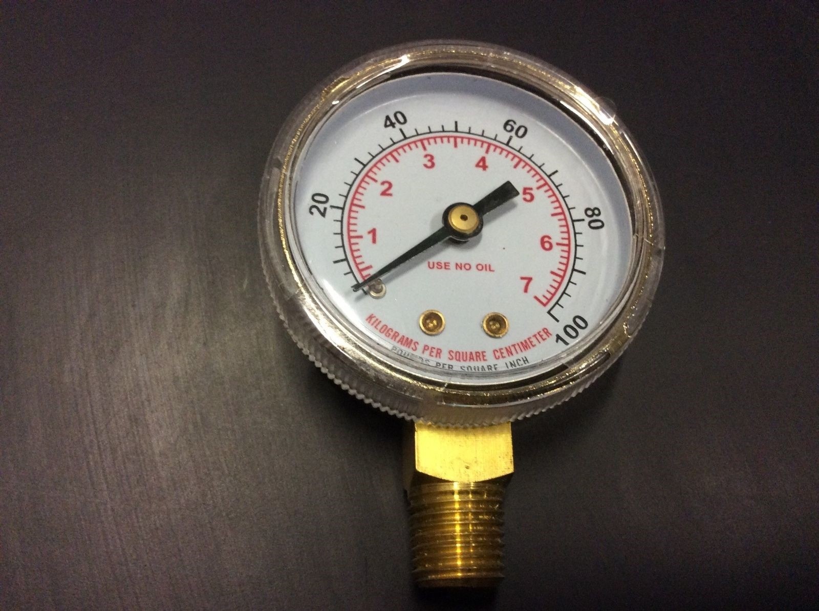 2" WELDING GAUGE 0-100 PSI 1/4 NPT OXYGEN