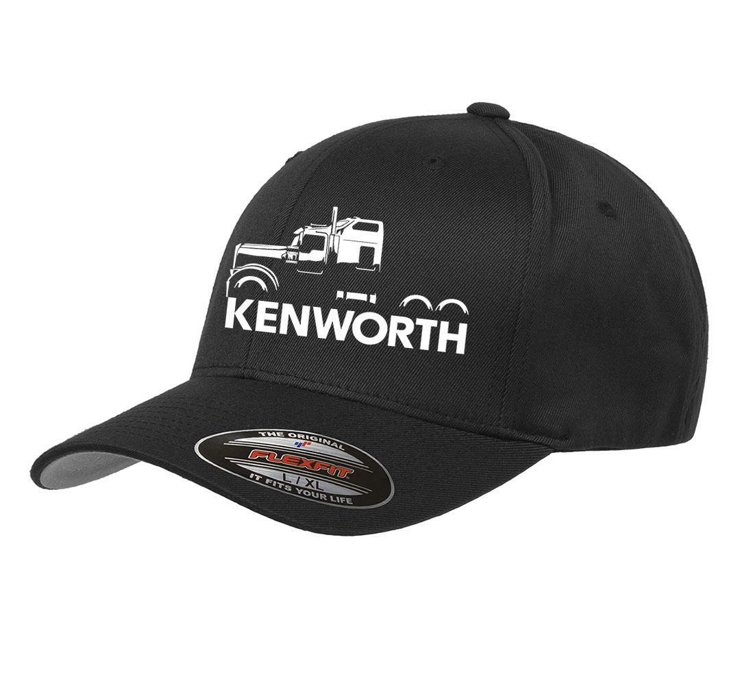 Kenworth W900 Semi Truck Classic Outline Design Hat Cap