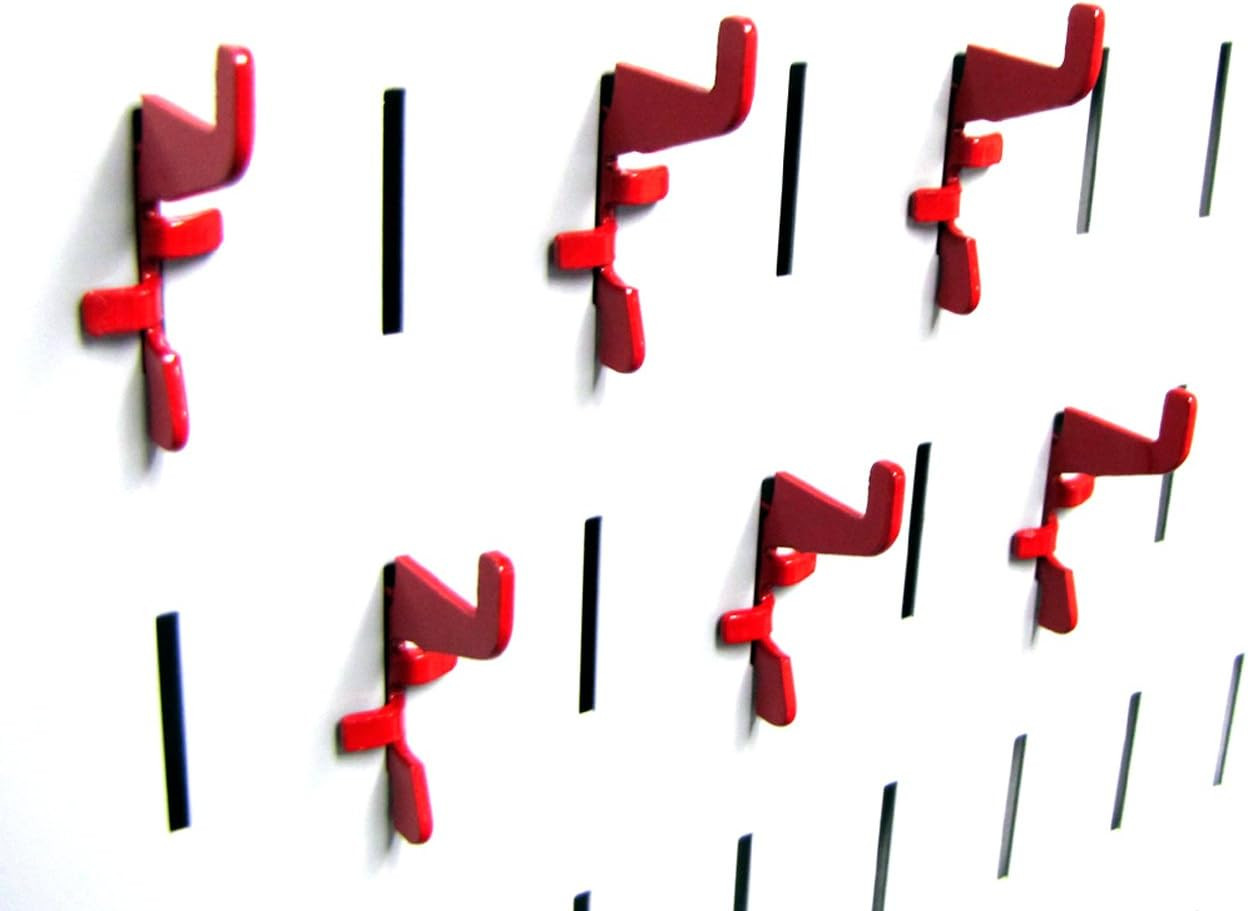 Wall Control Standard Slotted Hook Pack - Slotted Metal Pegboard Hooks Pegboard
