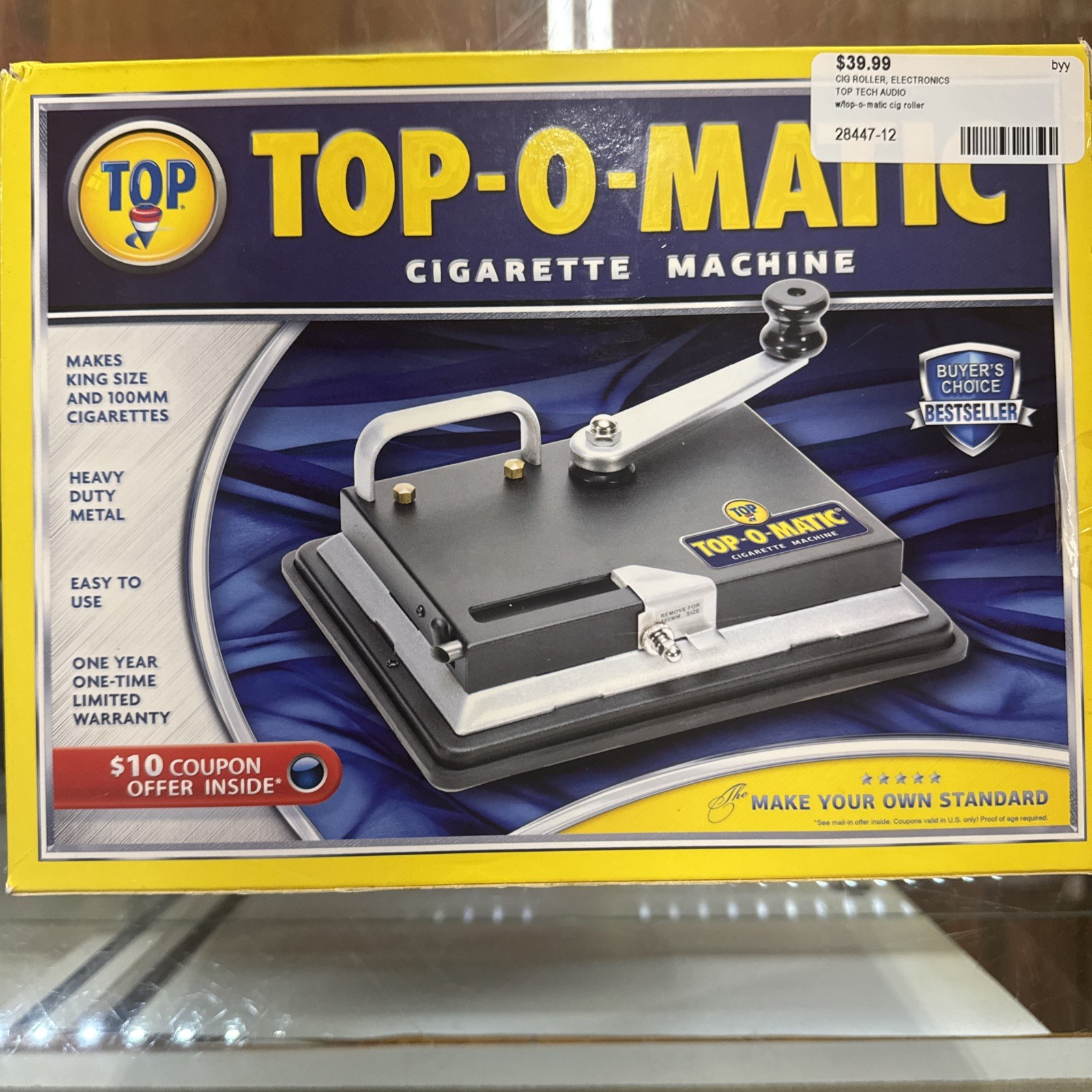 💥 TOP-O- MATIC CIGARETTE ROLLING MACHINE ✨ WORKS W/ KING SIZE & 100MM TUBES