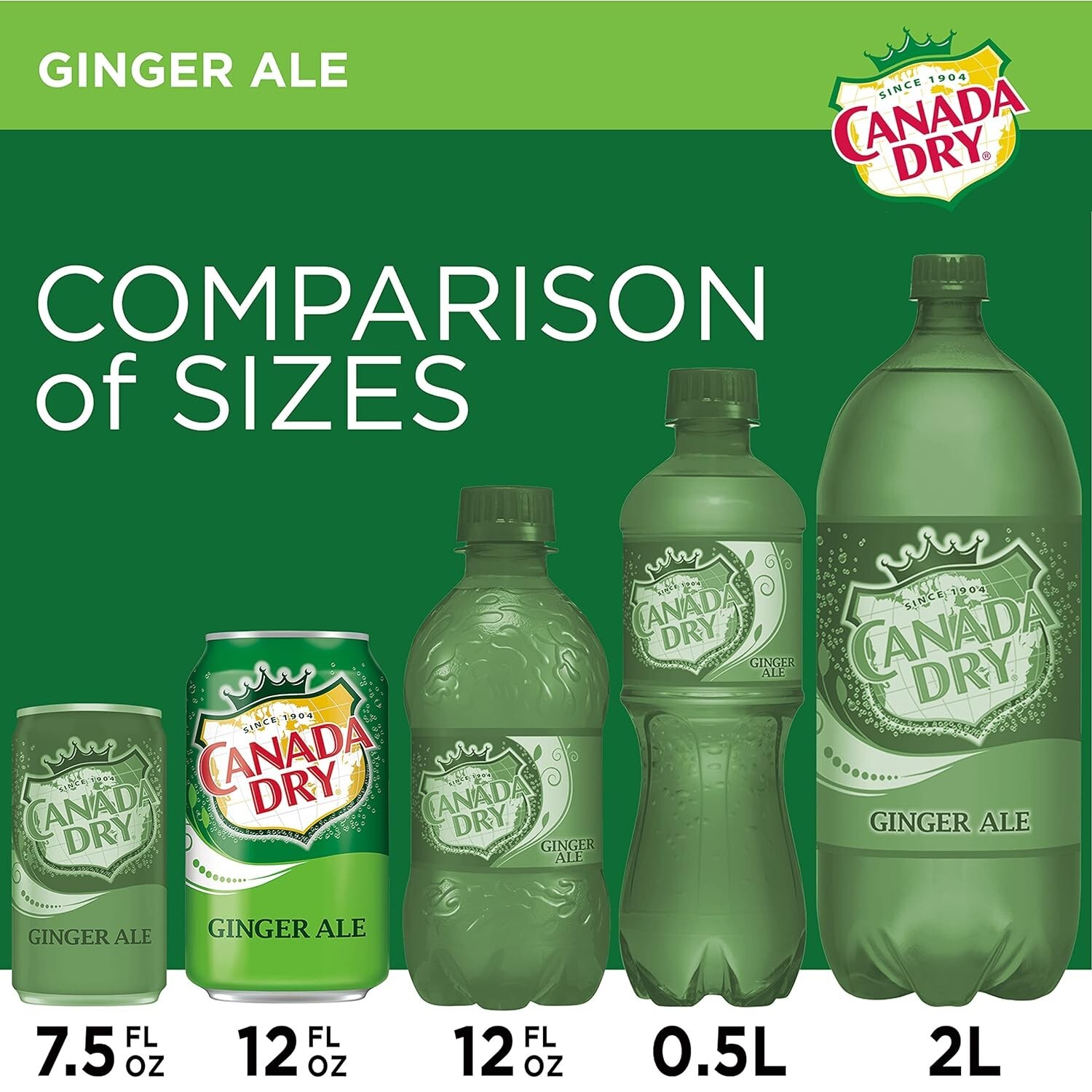 Canada Dry Ginger Ale, 12 oz Cans, 12-Pack