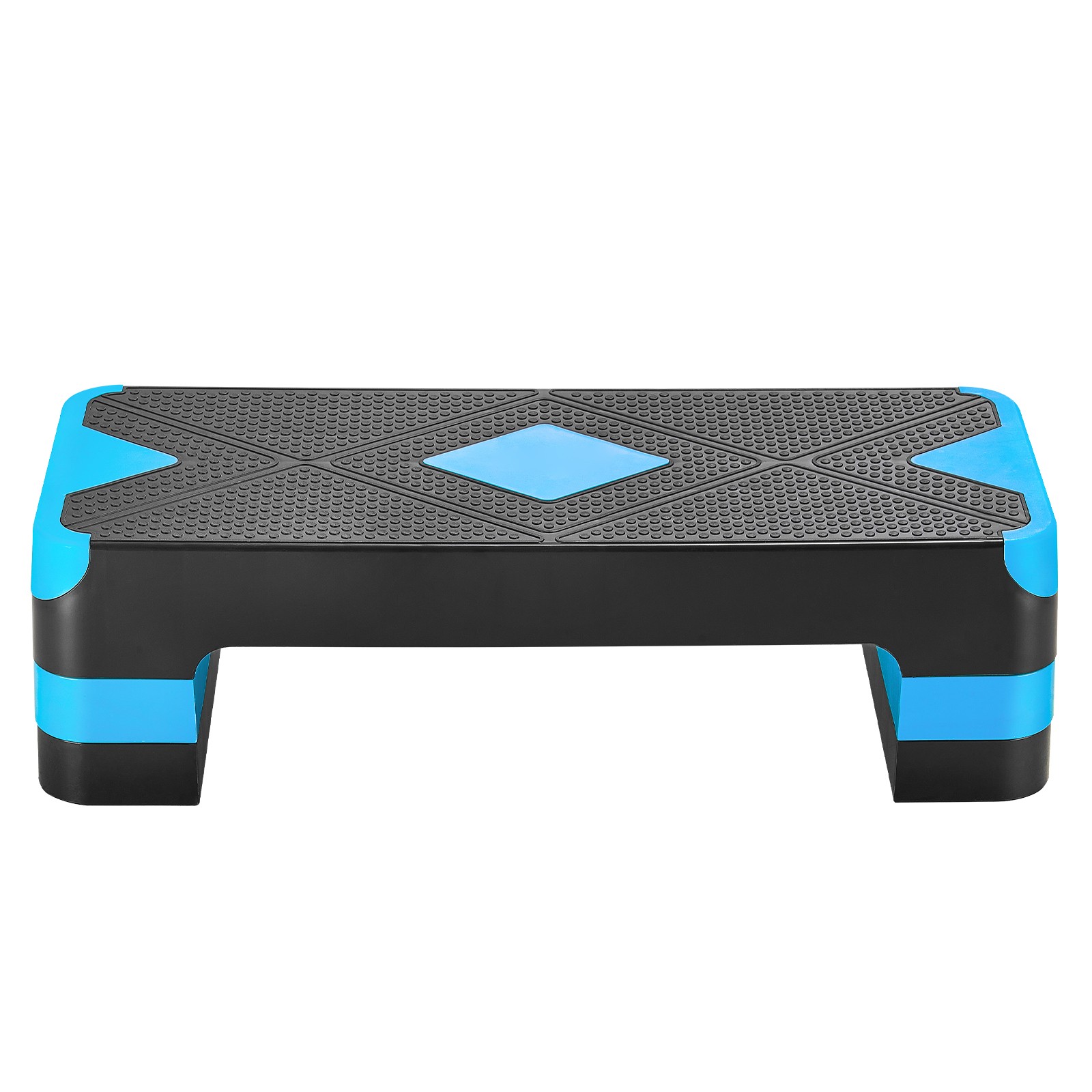 Uimoso Adjustable Aerobic Exercise Step Platform with 4 Risers - Blue