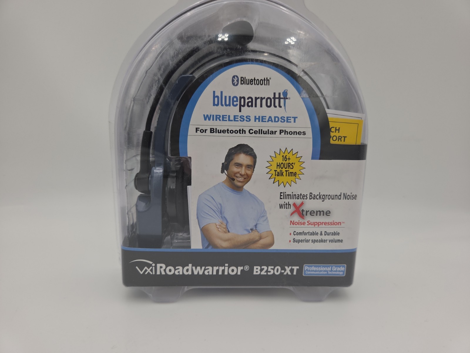 VXI BLUEPARROT B250-XT Black/Blue Headband Bluetooth Headset New