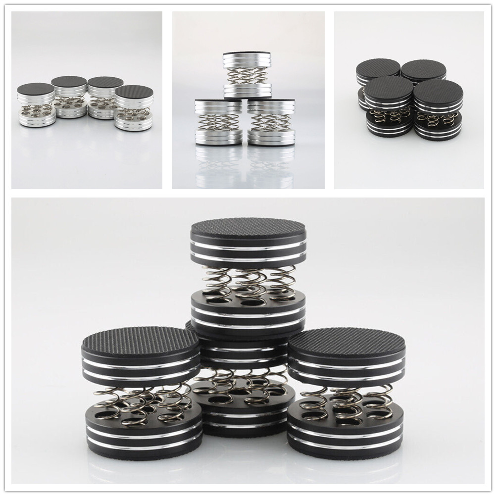 4PCS Audiophile Turntable Isolation Feet HiFi Speaker Stands Spike Protector Pad