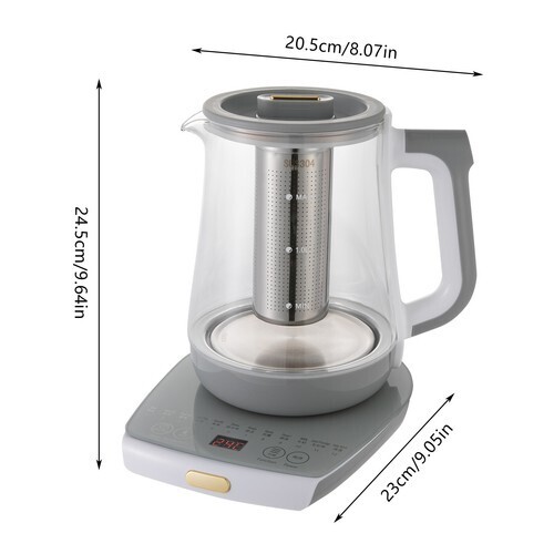 800W 1.8L Electric Kettle Glass Water Boiler Fast Boiling Tea Kettle 40-90??C
