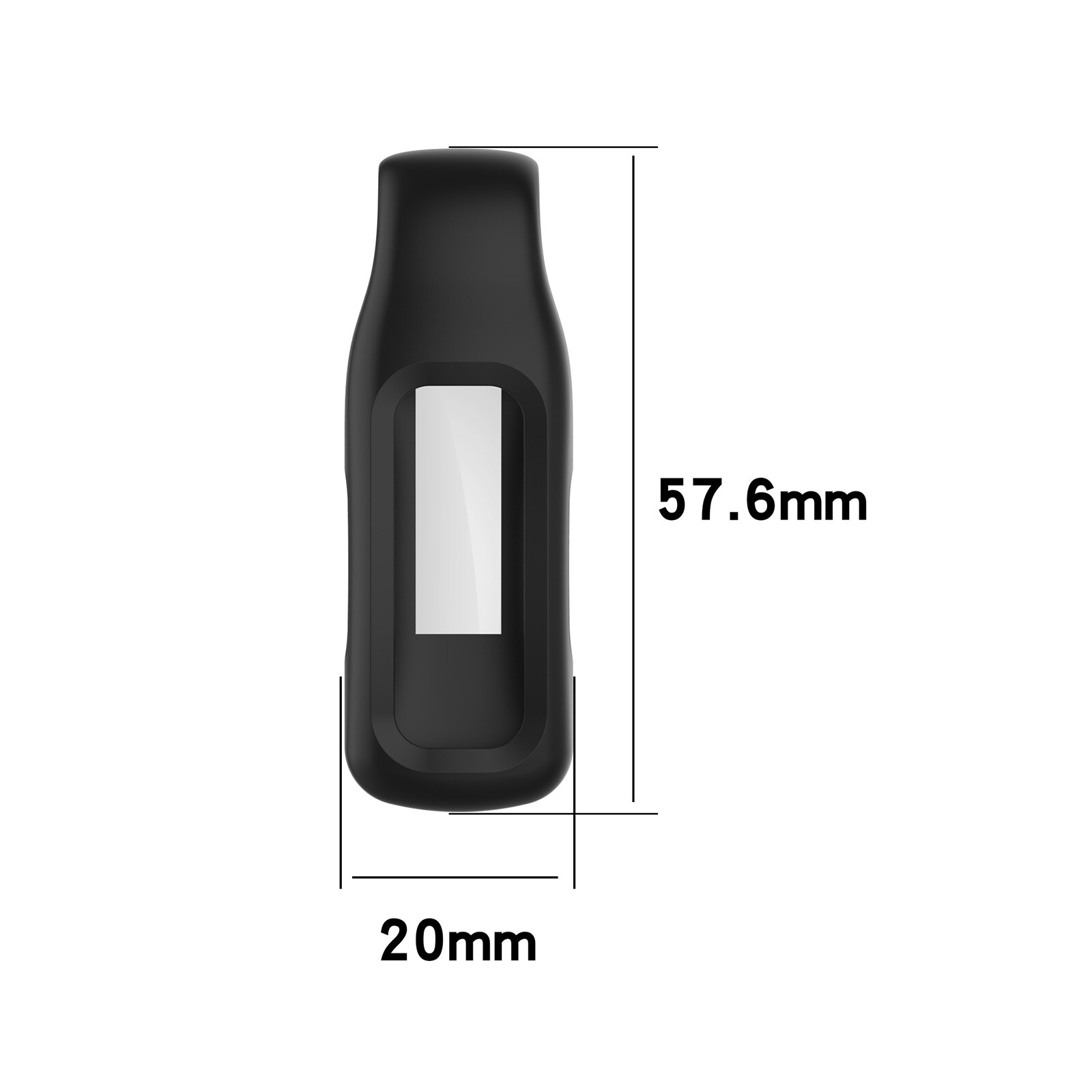 For Fitbit inspire2 Soft Clip Clasp Firm Holder Waterproof Protective Cover Case