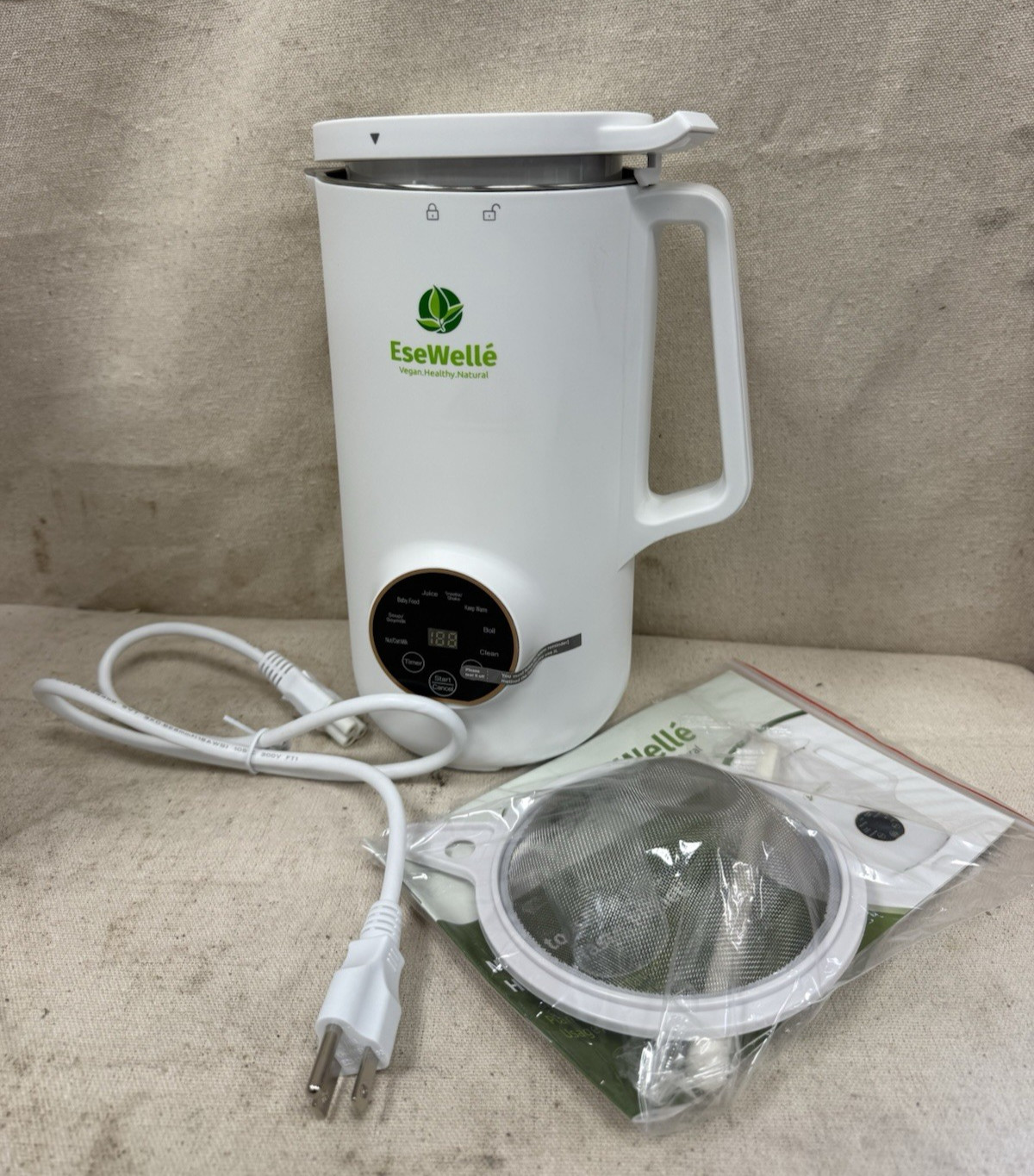 EseWelle Automatic Nut Milk Maker Blender for Kitchen Hot and Cold