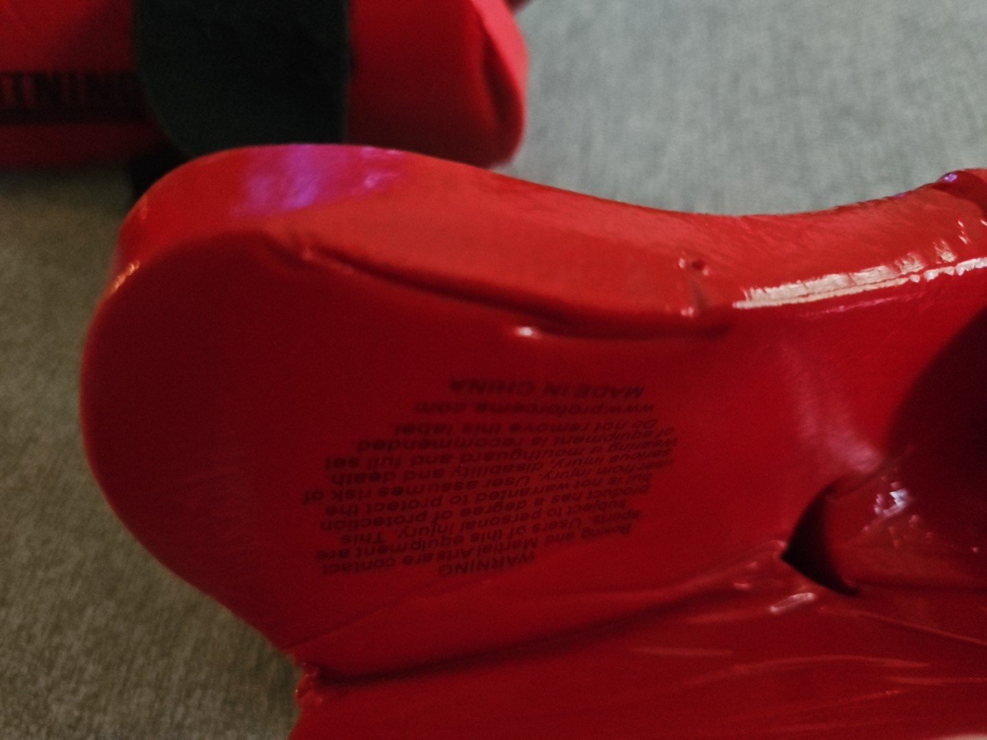 Kids ProForce Lightning Karate Sparring Gloves S - Red Knuckle