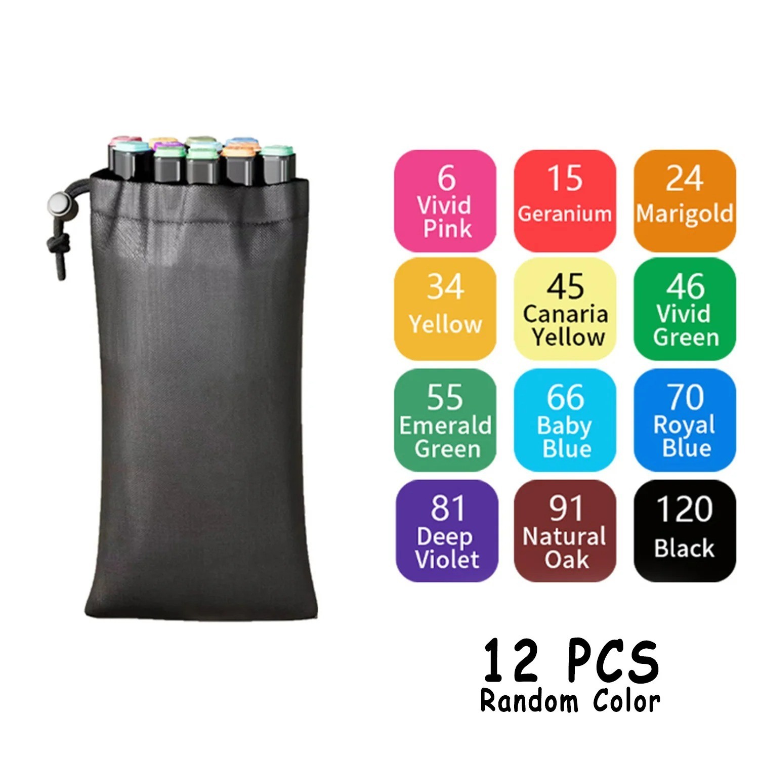 Dual Tip Alcohol Art Markers Pen -24,80 and  168  Tip Pen Set for Drawing colour