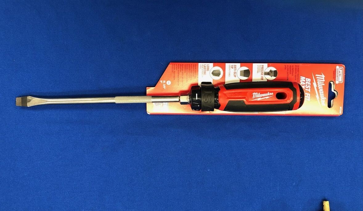 Milwaukee Electric Tool Screwdriver MT209 8" length  3/8" tip