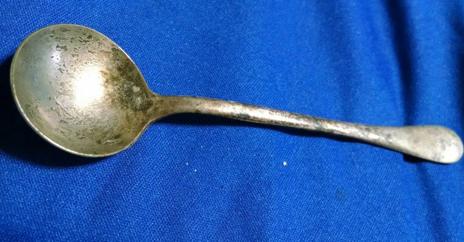 Crown Silver Co sugar spoon 5"