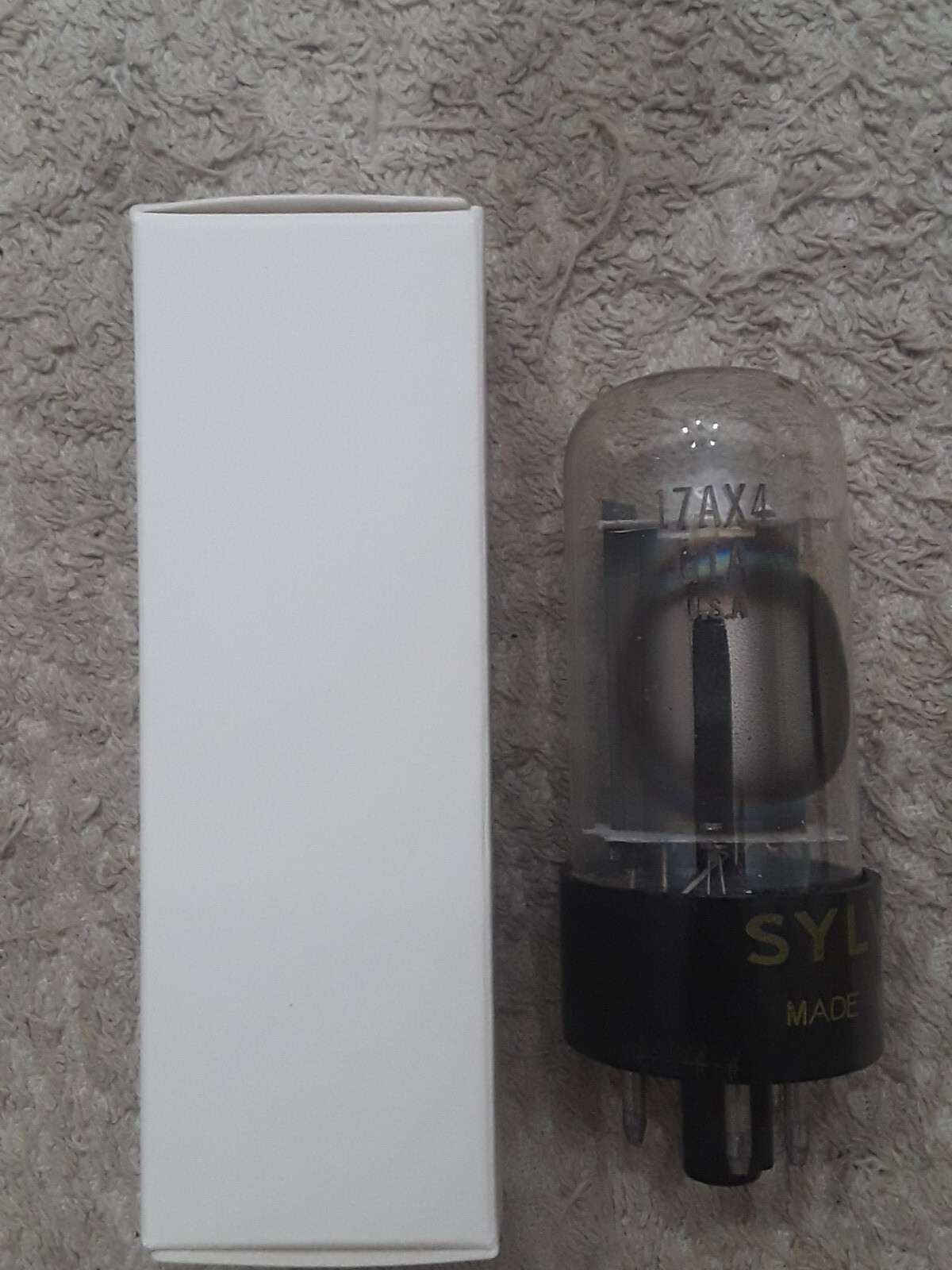 NOS Sylvania 17AX4GTA Vacuum Tube - White Box - Tested