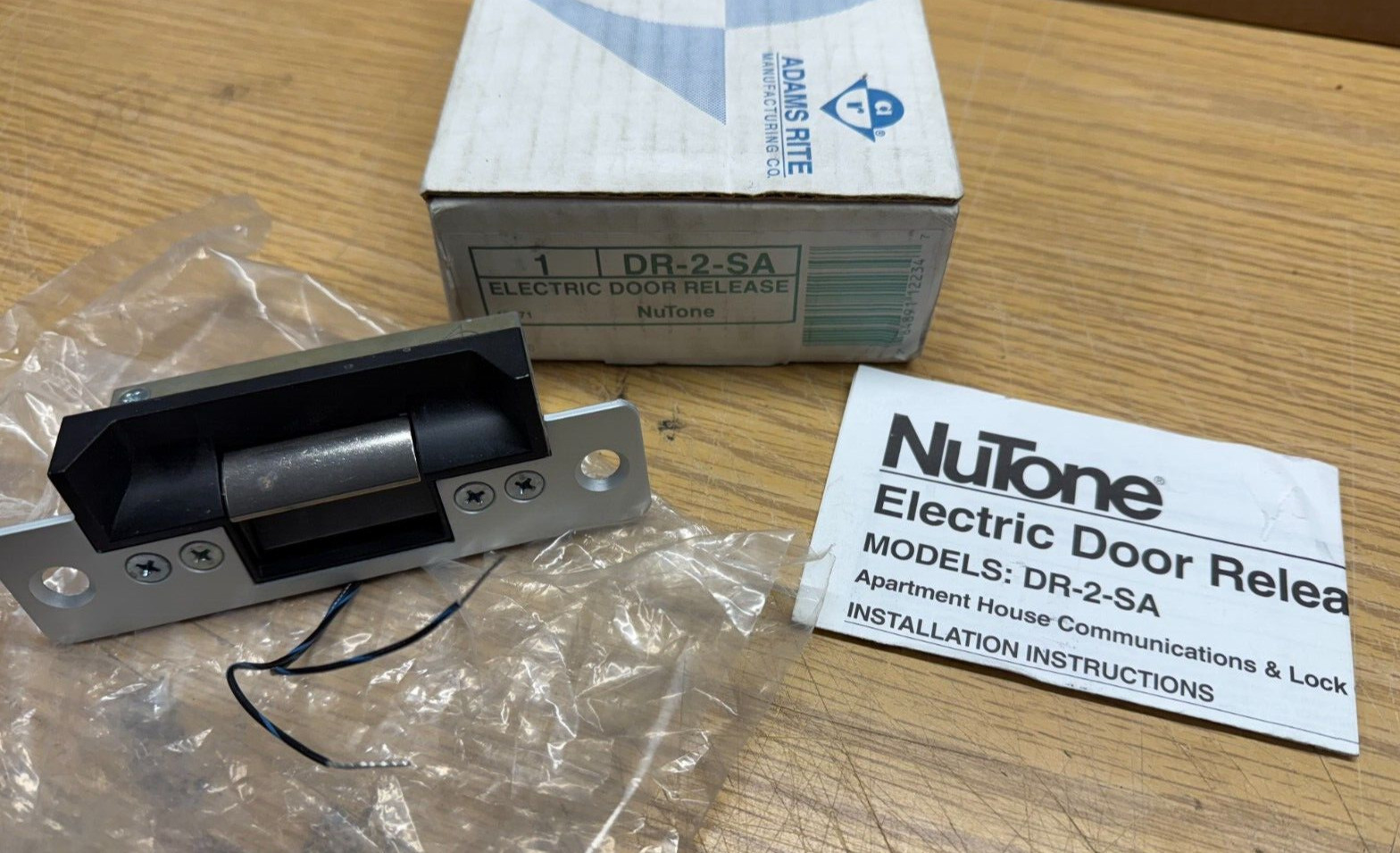 NuTone DR-2-SA Electric Door Release 16VAC Adams Rite Metal Apartment Door