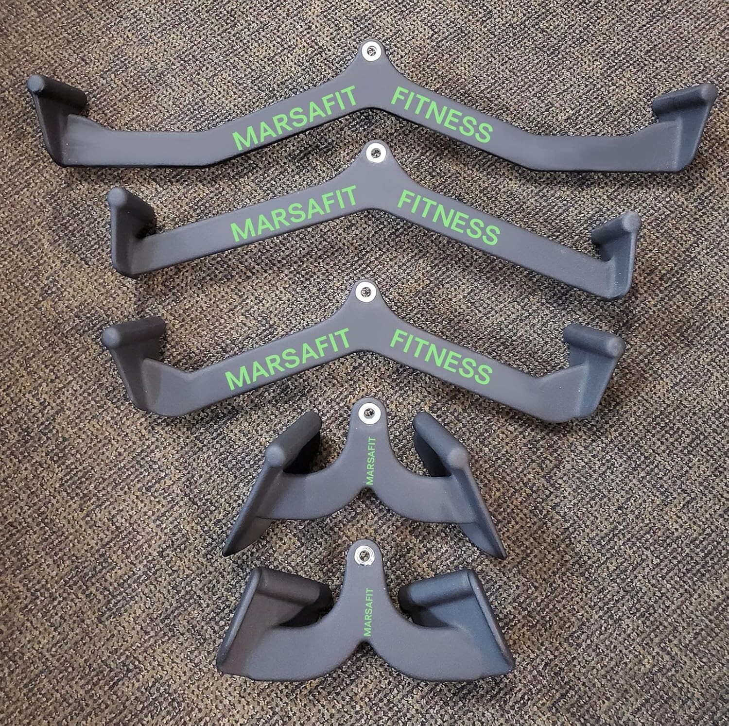 Fitness Rowing Pulley Cable Machine Attachments Handle Grips Lat Pull Down Bar