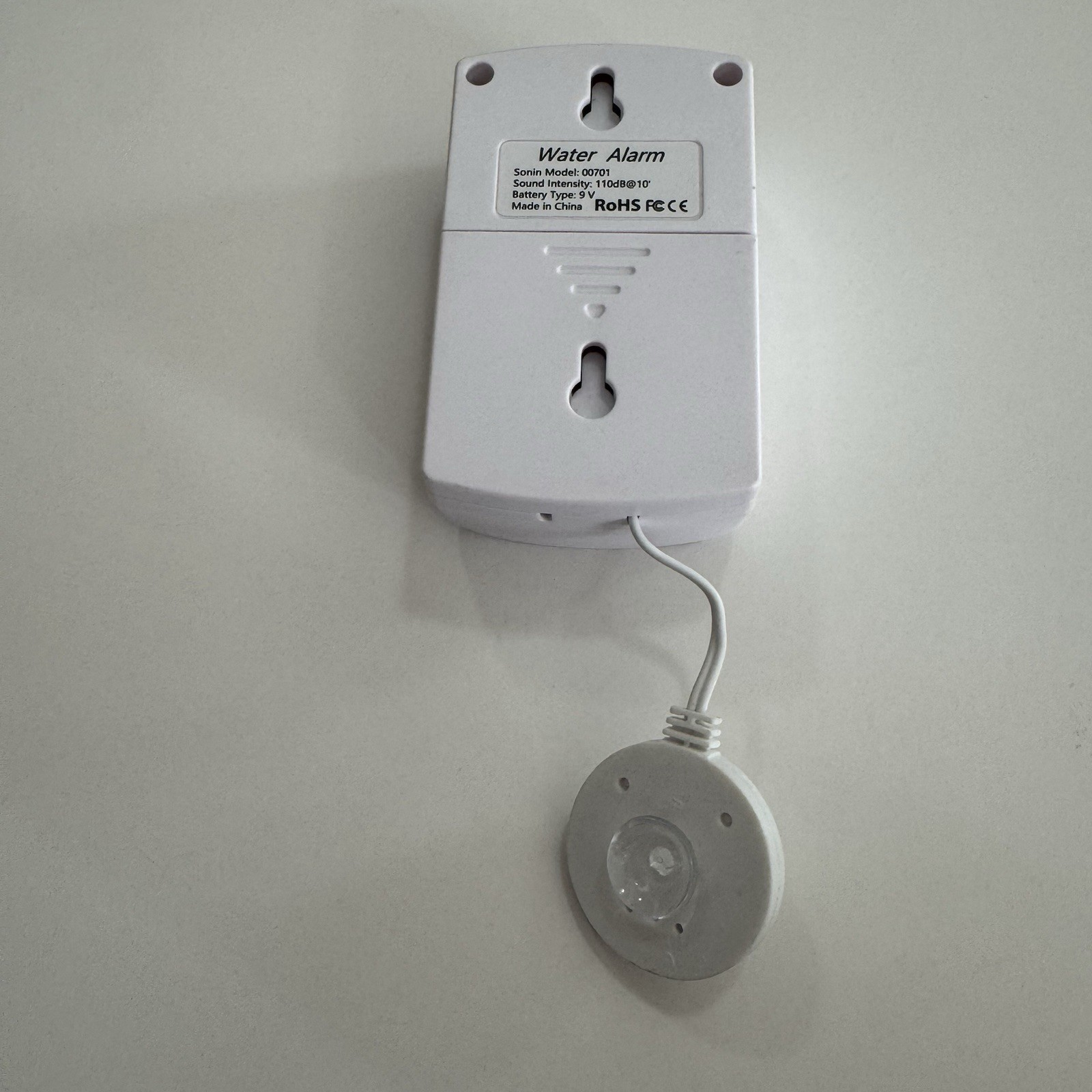 Sonin Water Alarm with Flat Sensor 00701 New E53