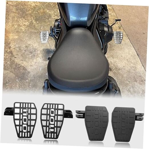 Motorcycle Rider CNC Enlarge Footrests Foot Rest Pegs Wide Pedals fit for Black