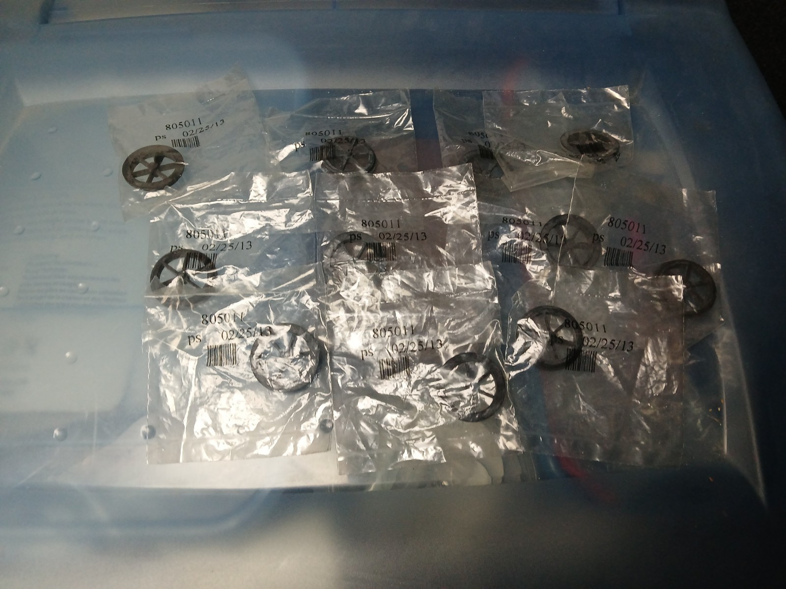 MSA, OEM, GASKET/VALVE, PN/805011, 11 PIECE BUNDLE, SURPLUS