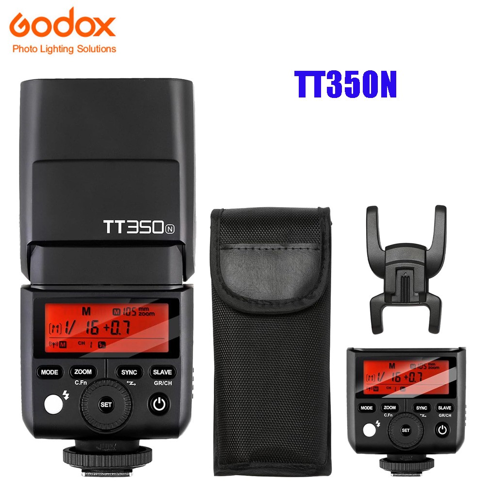GODOX TT350N Flash for Nikon 2.4G HSS 1/8000s TTL Mini Camera Flash Speedlite