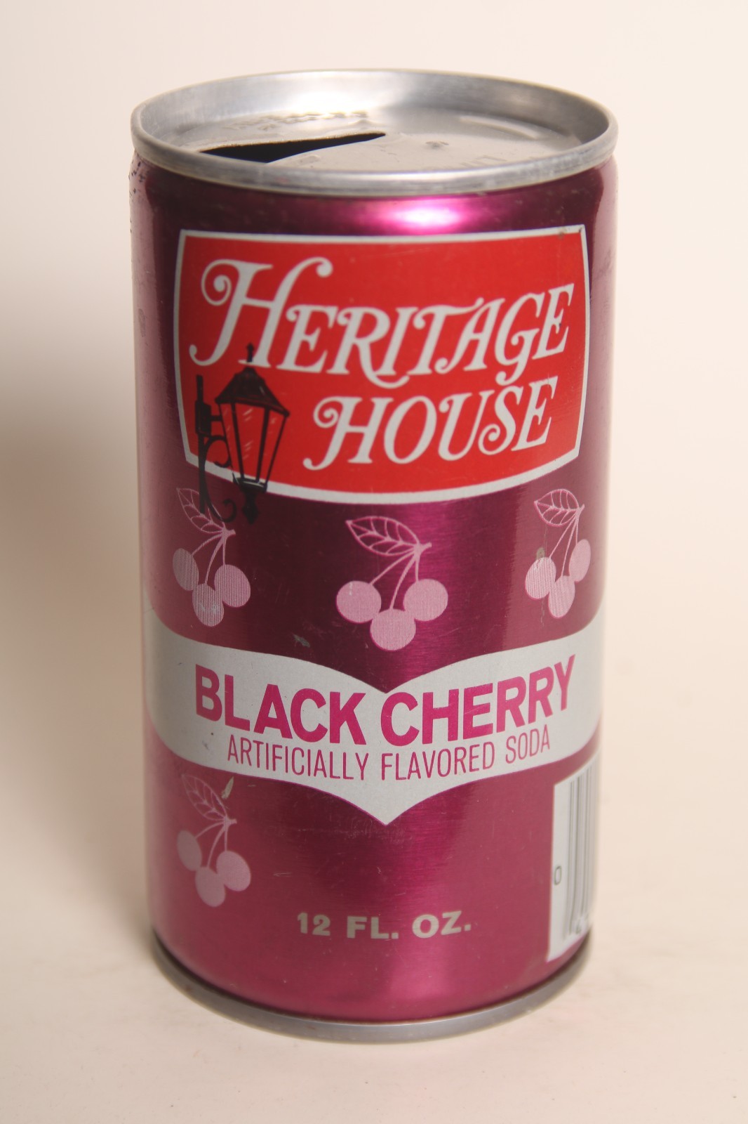 Heritage House Black Cherry soda can - 12oz