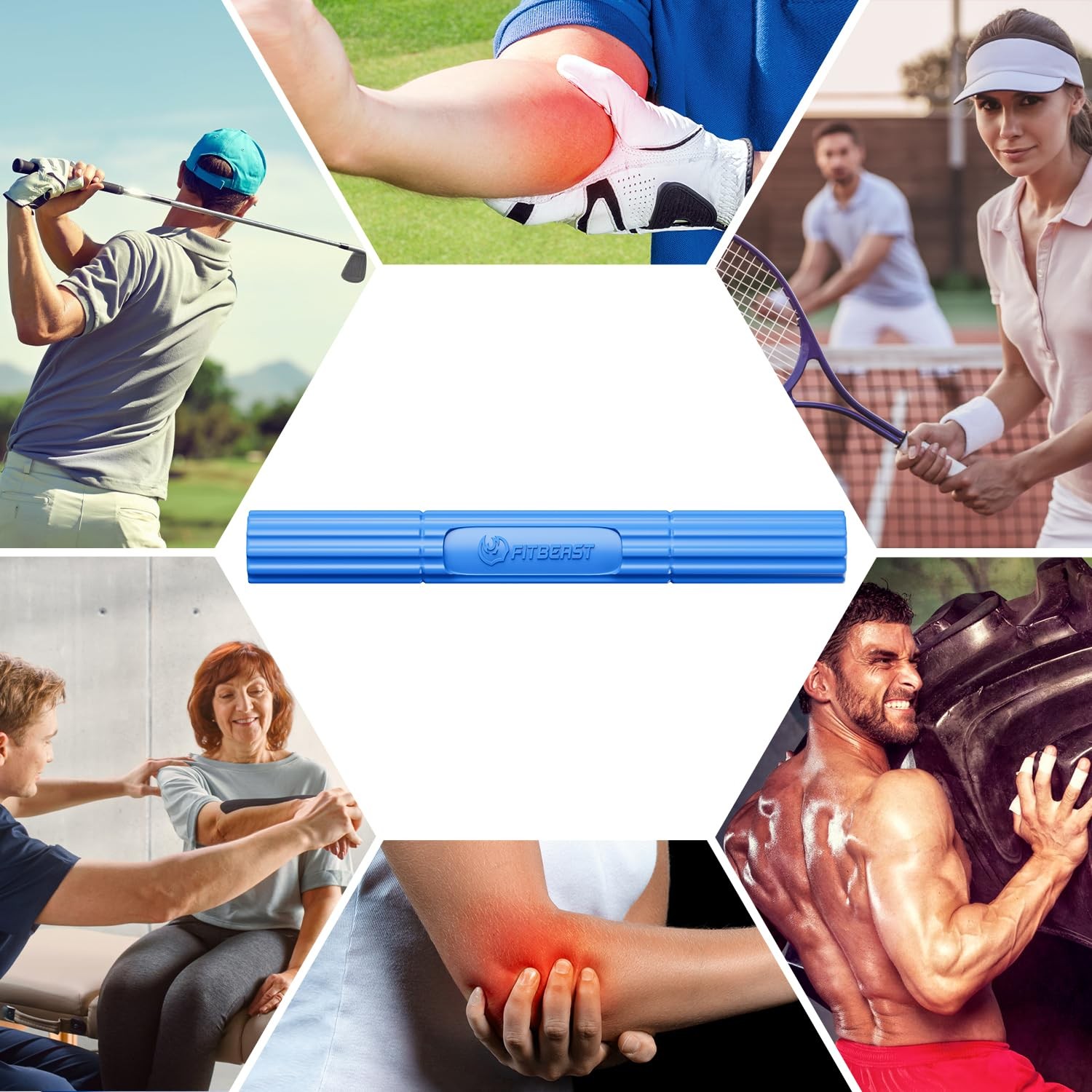 Hand Exerciser Bars for Therapy - Relieve Tendonitis, Improve Grip Strength
