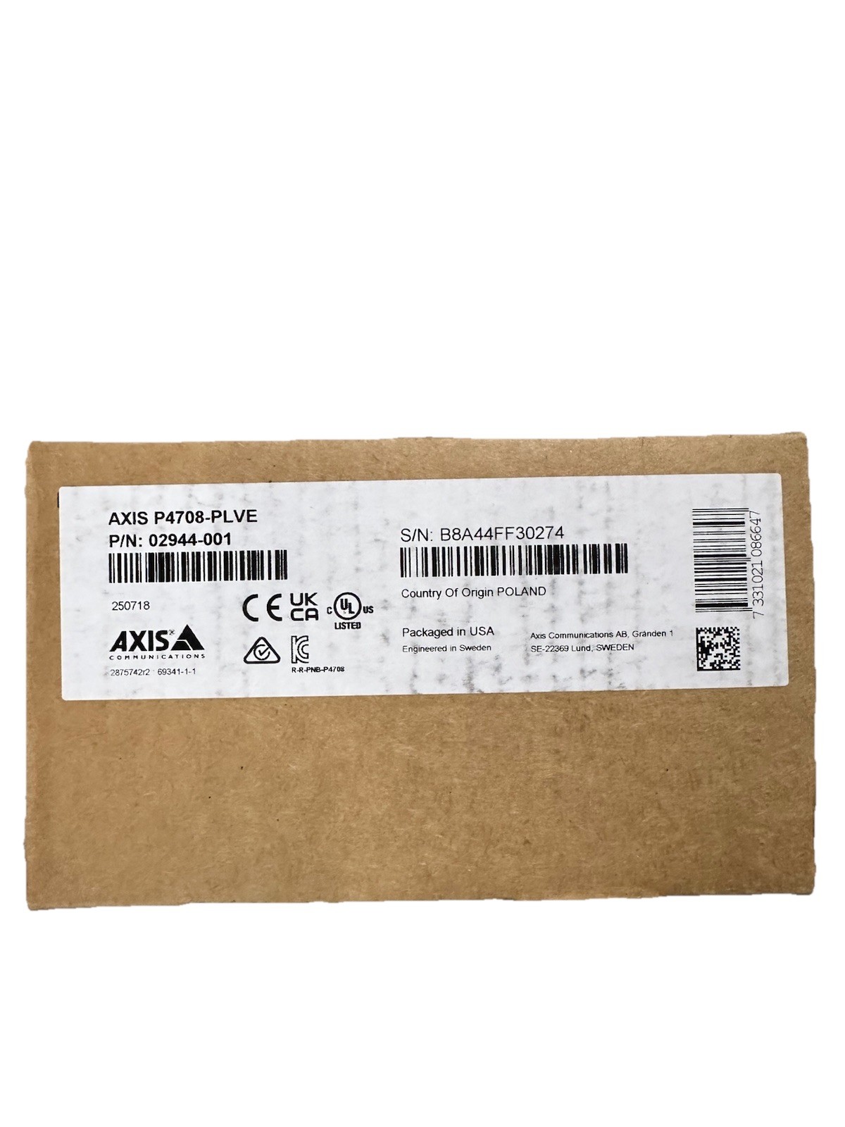 Axis P4708-plve Camera