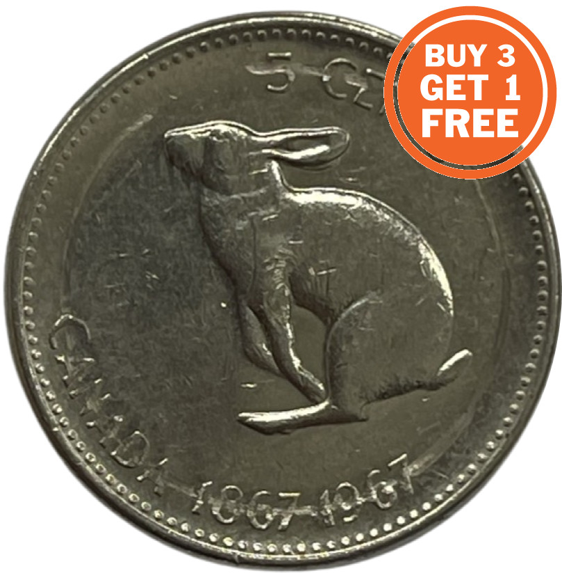 5 CANADIAN CENT - CHOOSE THE DATE 1963 ONWARDS - CANADA