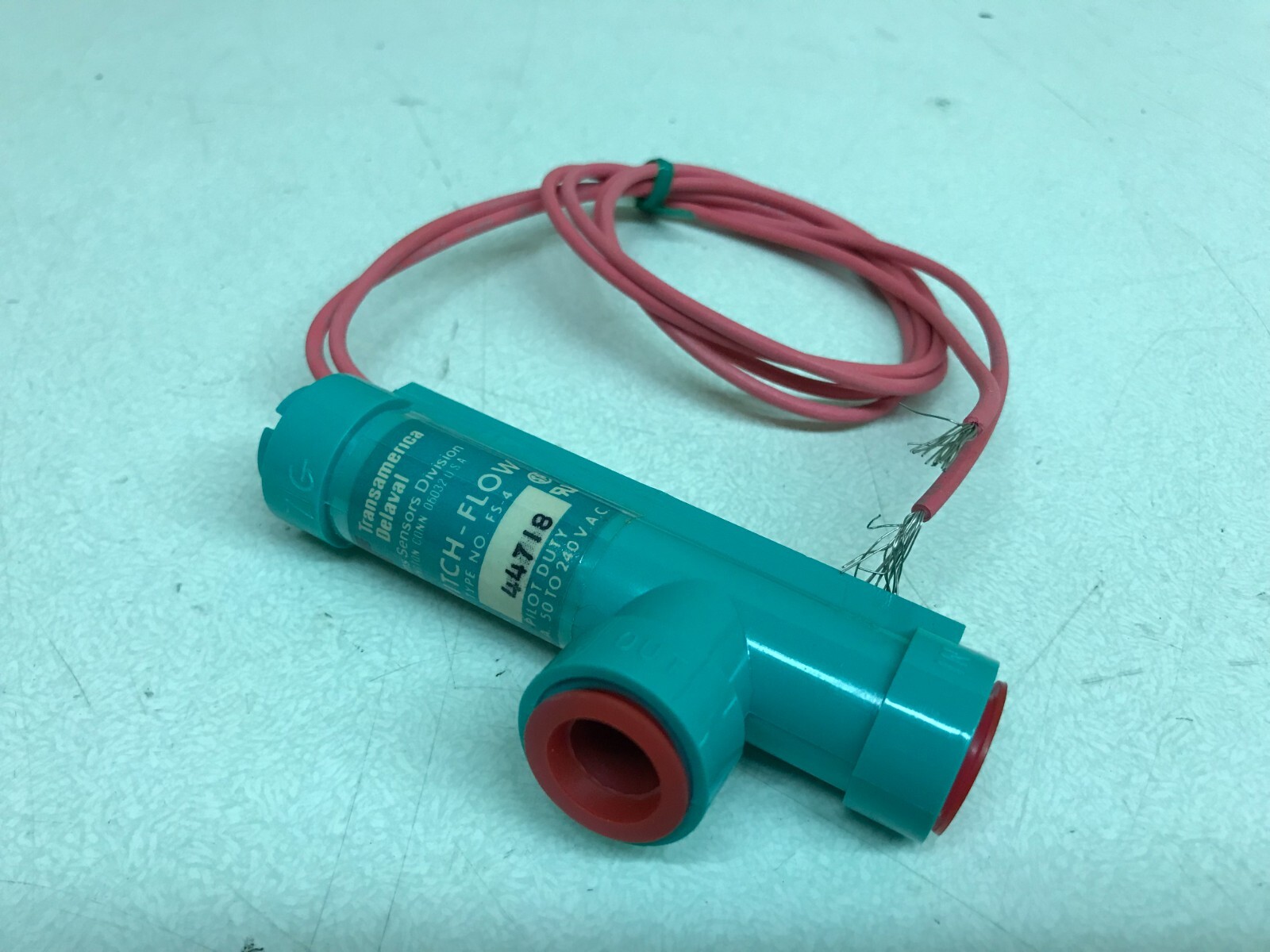 NEW Transamerica Delaval Gems Switch-Flow FS-4 44718 Flow Switch Pilot Duty