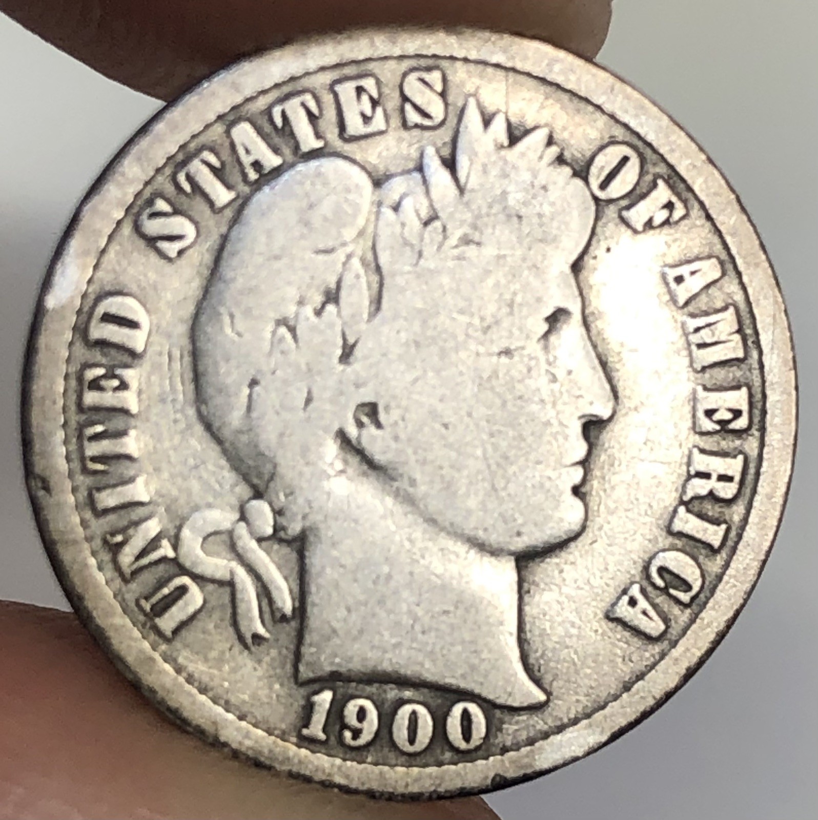 1900 Barber Dime - .900 Silver US Coin 26B