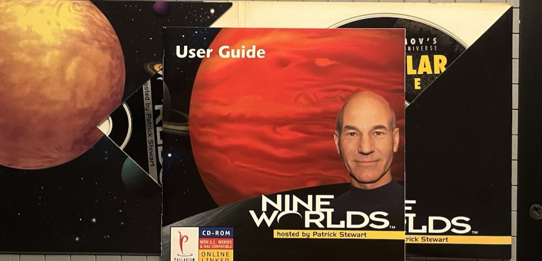 Nine Worlds – Hosted by Patrick Stewart (PC) – 2‑Disc Set + Guide + Addendum