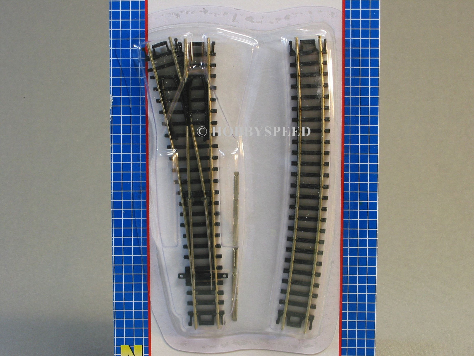 ATLAS N SCALE CODE 80 STANDARD LEFT HAND SWITCH TRAIN TRACK SECTION 19" ATL2750