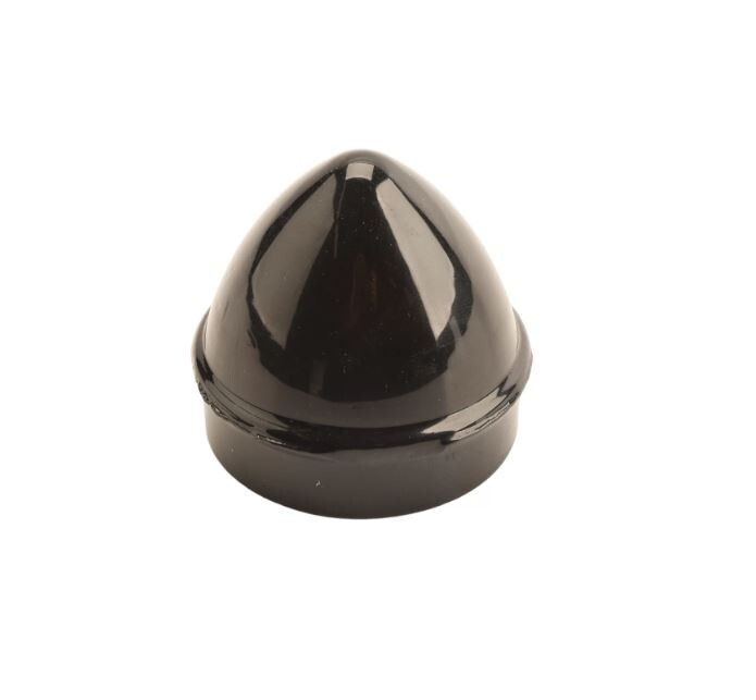 Black Chain Link Fence 1 5/8" Die Cast Aluminum Acorn Post Caps (Pack of 10)