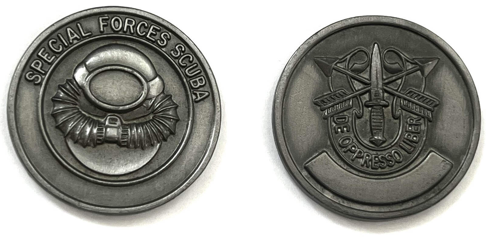 Army Special Forces SCUBA Challenge Coin #2  (SEAL UDT Dive Diver Snorkle)