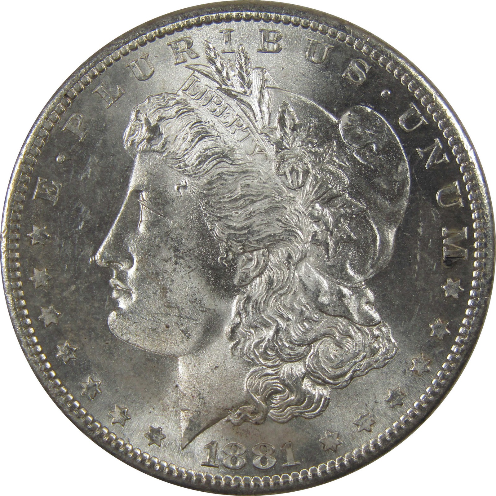 1881 S Morgan Silver Dollar Uncirculated Mint State $1 Coin SKU:I24082