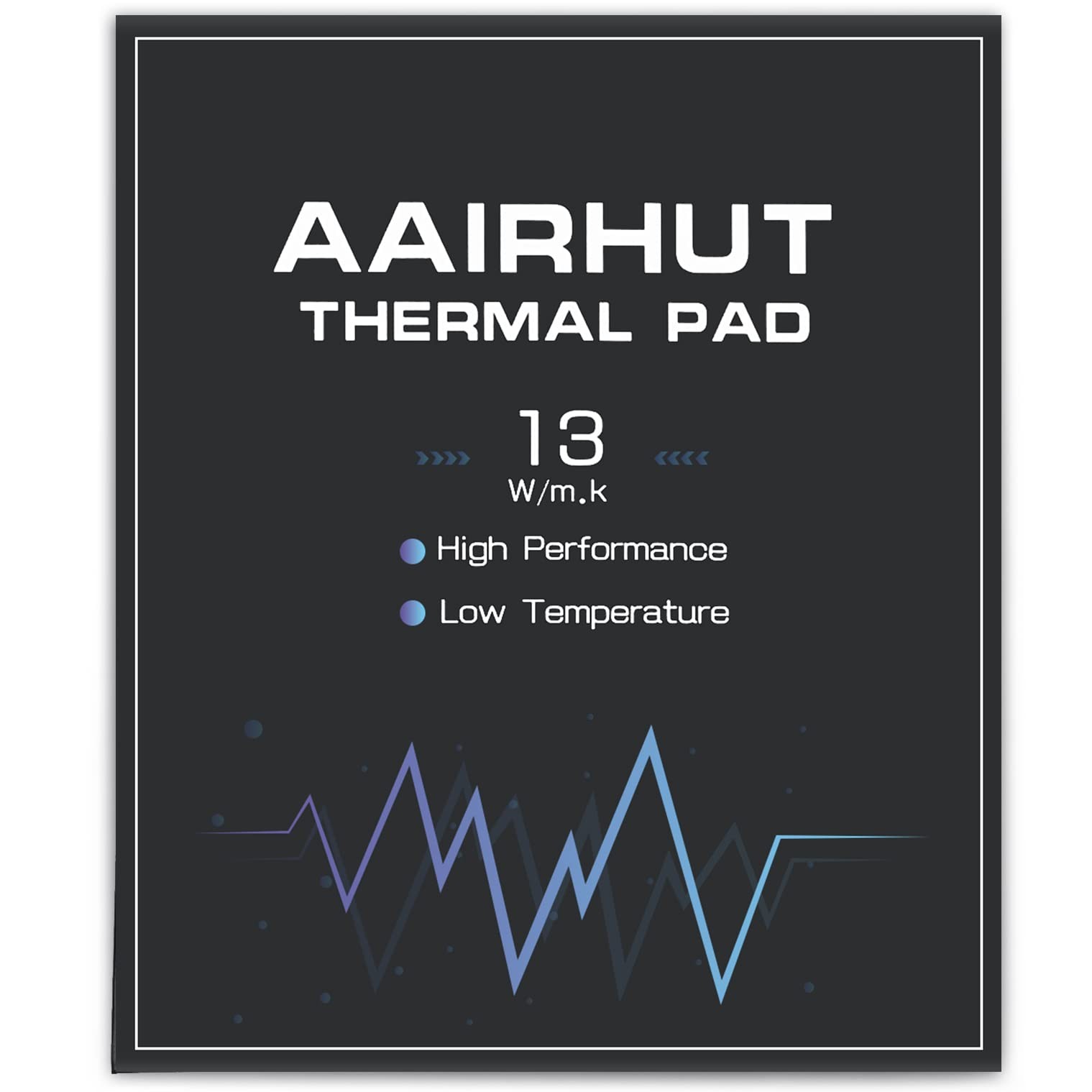 Thermal Pad 13W/mK [0.5~3mm], 120x120x2mm Silicone Cooling Pad GPU Non Conduc...